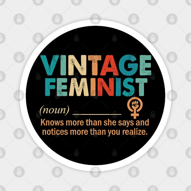 Vintage Feminist Magnet by designathome